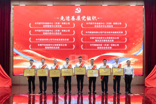 基层党组织集体颁奖